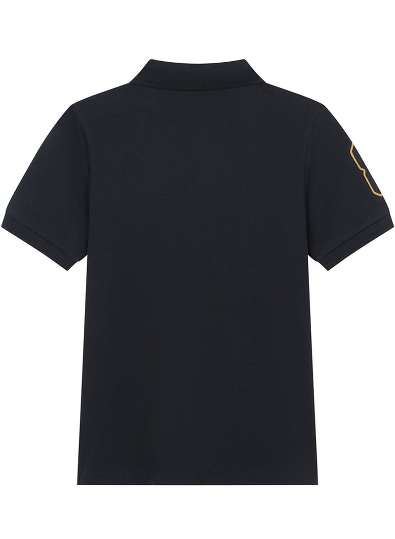 GIORDANO بولو قطن للأطفال مع تطريز نابليون - Image 2
